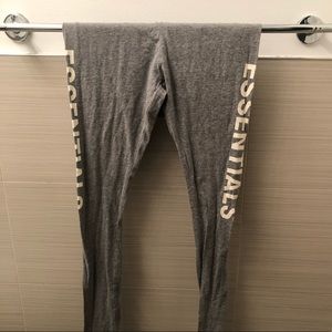 Grey fear of god essentials compression leggings